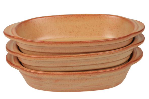 Plat à lasagne Tabacco 19x5 cmh - 3 pcs